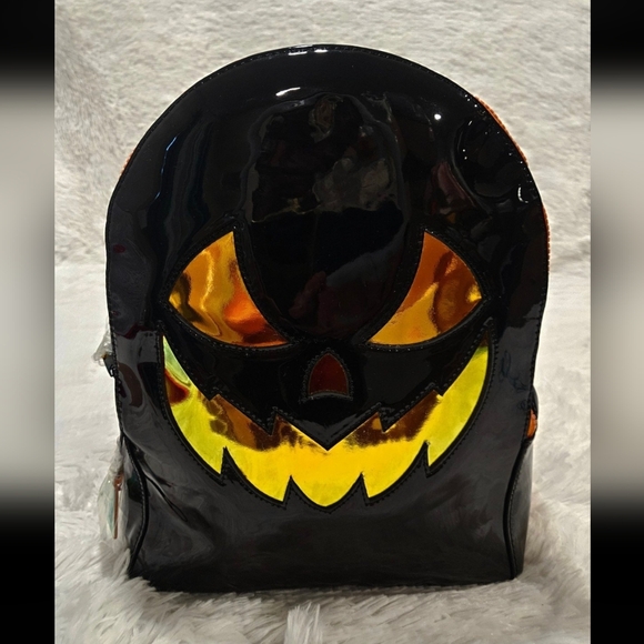 Jack-o-lantern Black/Orange Medium Backpack - Picture 1 of 5